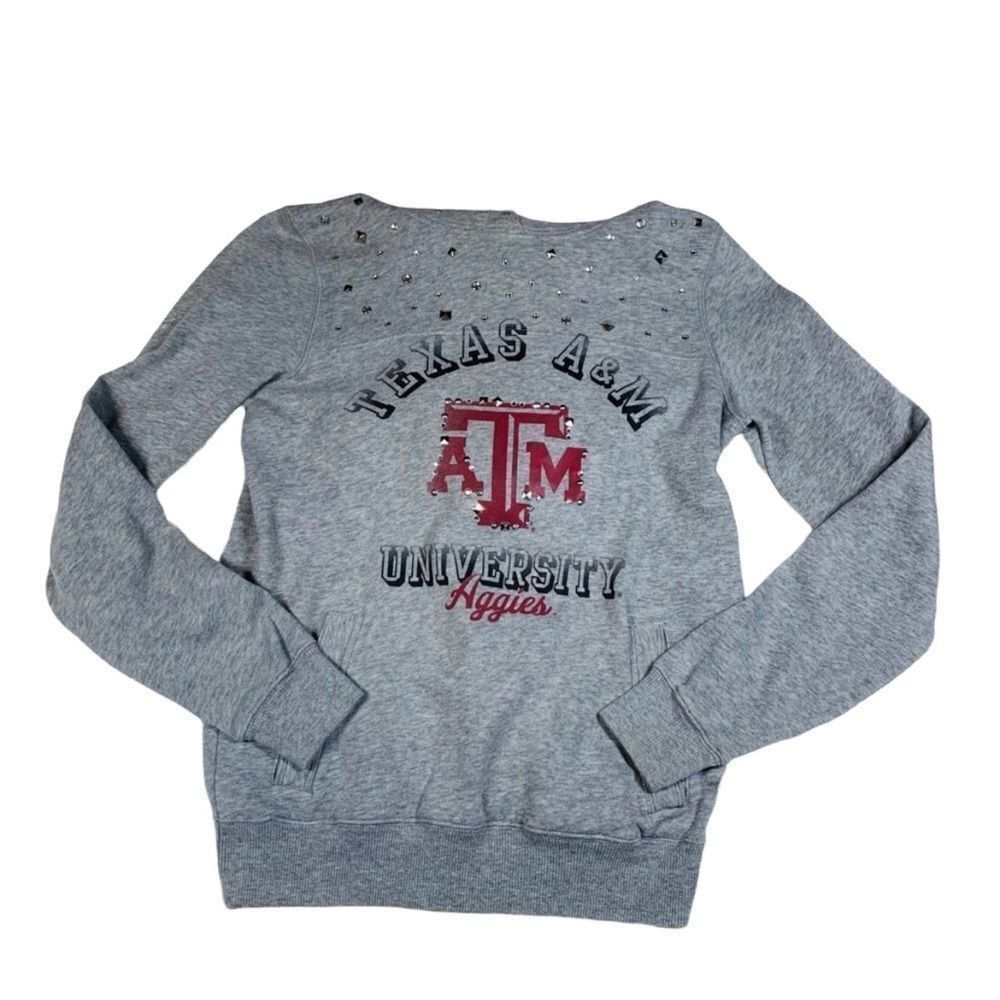 VS PINK Collegiate Texas A&M Hooded Sweatshirt - Small - Picture 8 of 12
